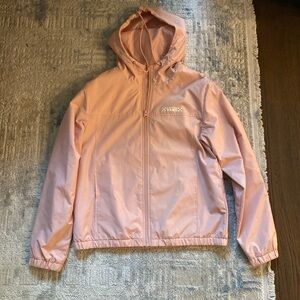 women small pink Vans wind breaker